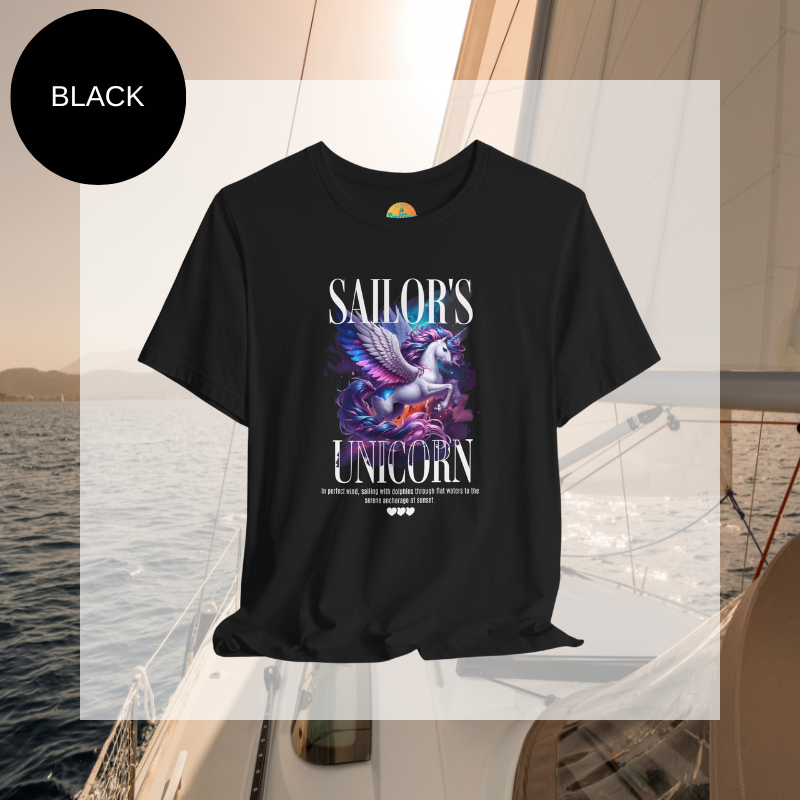 Women's Tee Sailor's Unicorn - Sunny Sailing Days