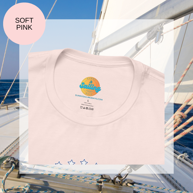 Women's Tee - Blue Oceans Sailing - Sunny Sailing Days