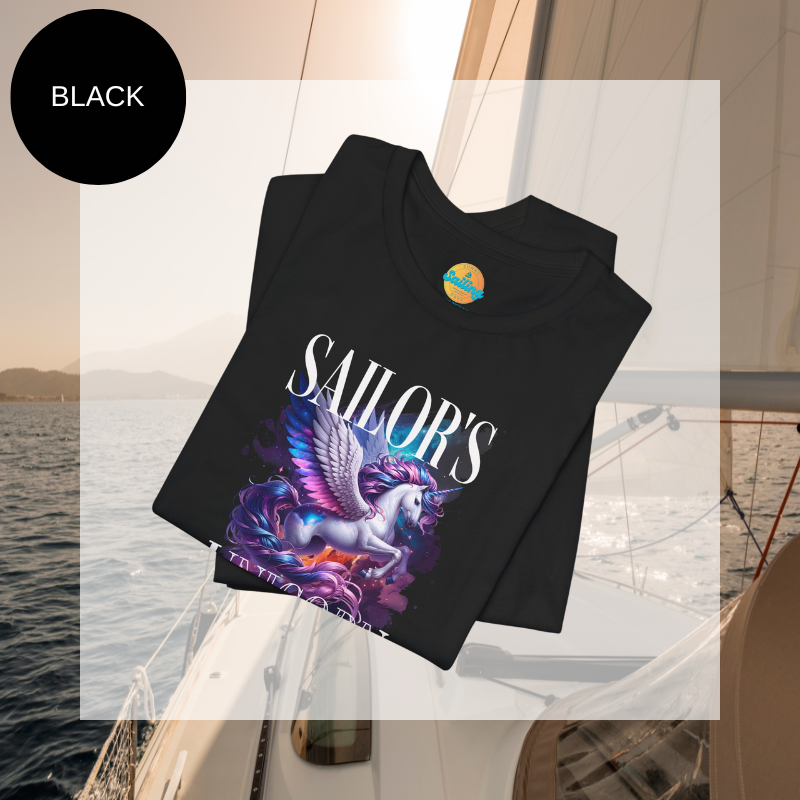 Women's Tee Sailor's Unicorn - Sunny Sailing Days